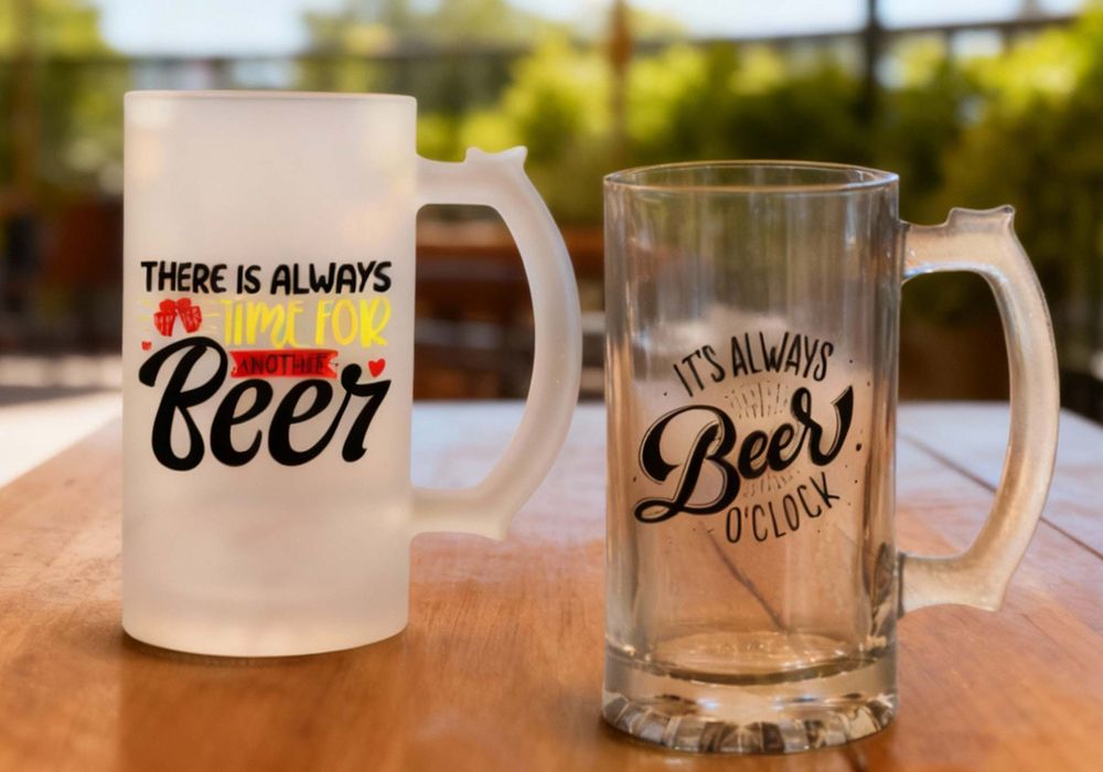 Custom printed mugs and bottles