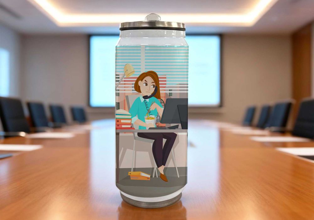 Custom printed mugs and bottles