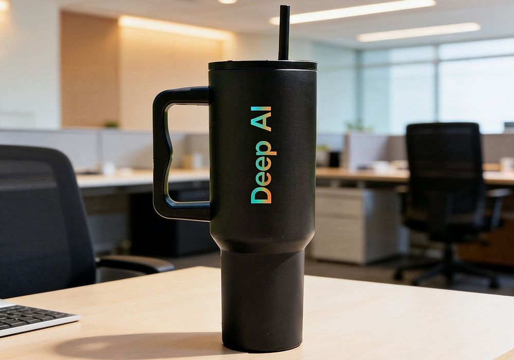 Custom printed mugs and bottles