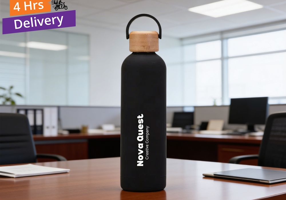 Custom printed mugs and bottles