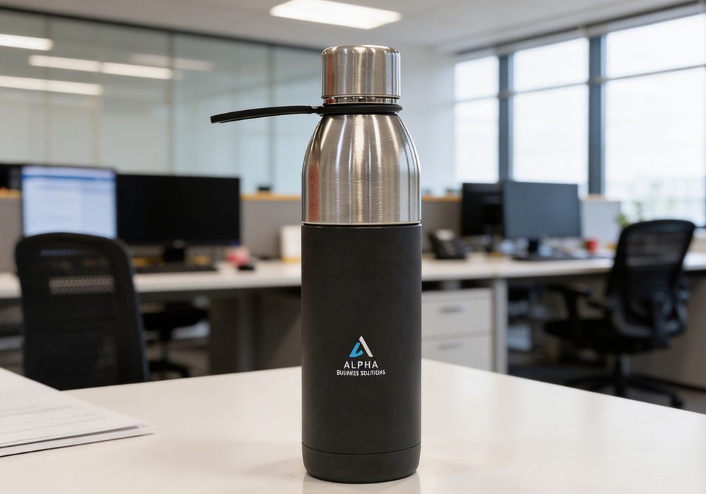 Custom printed mugs and bottles